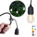 Vízálló dekor égősor 15db E27 LED lámpával 14,6m melegfehér HOP1000933-1 Vízálló dekor égősor 15db E27 LED lámpával 14,6m melegfehér HOP1000933-1