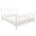 Fém ágykeret ajándék ágyráccsal 160x200cm fehér Lotti HOP1001134-2 Fém ágykeret ajándék ágyráccsal 160x200cm fehér Lotti HOP1001134-2