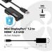 ADA Club3D MiniDisplayPort 1.2 to HDMI 2.0 4K60Hz UHD Active Adapter CAC1170