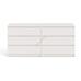 6-fiókos dupla komód fehér 120x77x40cm HOP1001291