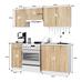 3-paneles konyhabútor tölgy 1,8m HOP1001301
