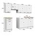 4-paneles konyhabútor fehér 2,4m HOP1001304