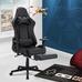 Gamer szék lábtartóval fekete HOP1001335-1 Gamer szék lábtartóval fekete HOP1001335-1