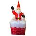 Felfújható karácsonyi dekoráció Mikulás kéményben HOP1001455