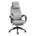 Fejtámlás irodai forgószék világos szürke HOP1001443-1 Fejtámlás irodai forgószék világos szürke HOP1001443-1