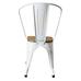 Panni fém étkezőszék világos fa üléssel 2db HOP1001226-1 Panni fém étkezőszék világos fa üléssel 2db HOP1001226-1