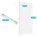 Walk-in 8mm-es edzettüveg zuhanyfal 120x200cm HOP1001544-3