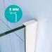 Walk-in 8mm-es edzettüveg zuhanyfal 120x200cm HOP1001544-3