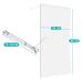 Walk-in 8mm-es edzettüveg zuhanyfal 120x200cm HOP1001544-3