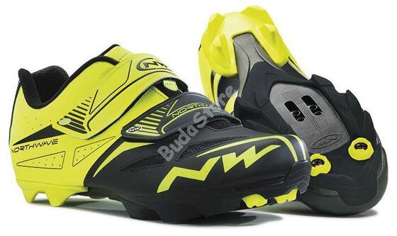 NORTHWAVE SPIKE EVO sárga fluo/fekete cipő 46-os 80152012-41-46