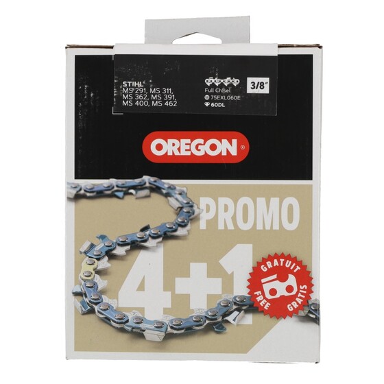 Lánc 3/8-1.6mm Oregon  75exl060e x 5 db 75EXL060E_PACK