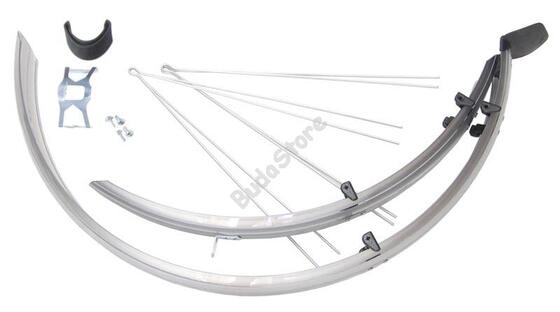BIKEFUN Sárvédő MTB alu-plastic króm OR58CR