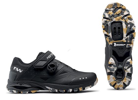 NORTHWAVE CIPŐ NW ALL TER. SPIDER PLUS 3 39 FEKETE/CAMO 80223012-60-39